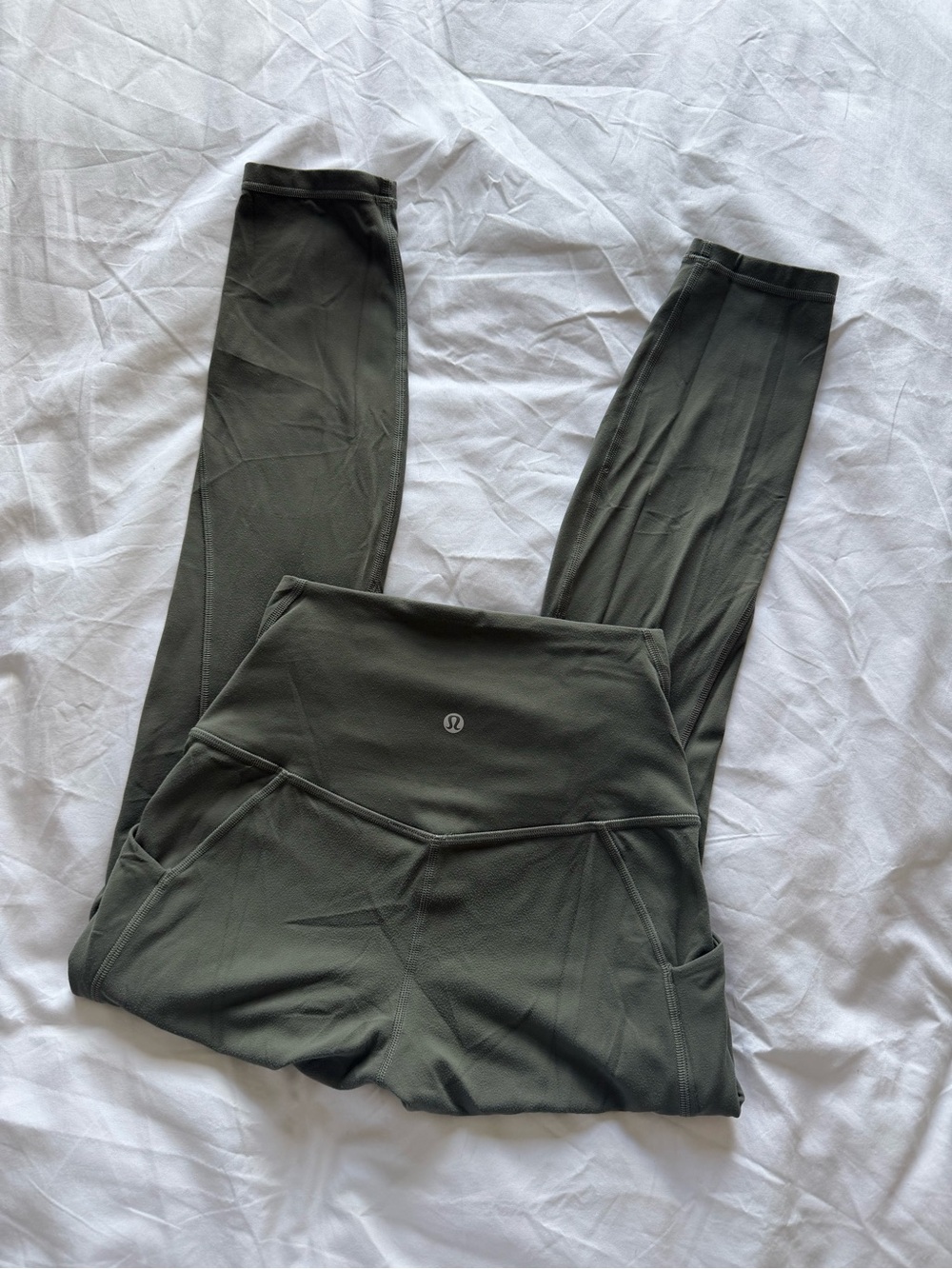 lululemon Align High-Rise Pant with Pockets 25 Grey Sage size 4